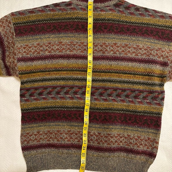 LANDS END Shetland 100% wool LARGE Sweater for LADIES made in United Kingdom - Picture 3 of 7